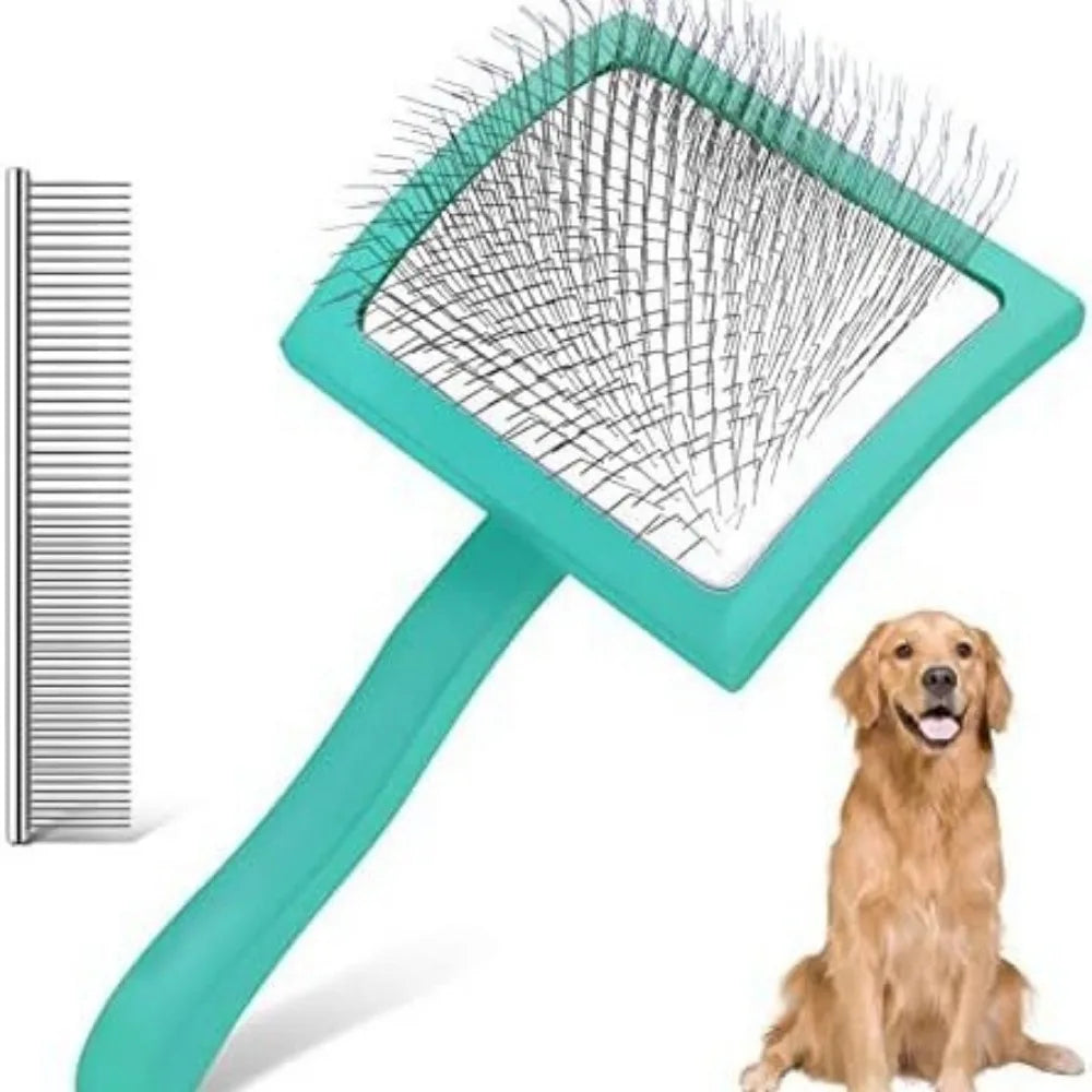 Pet Grooming Hair Remover Brush Manual Household Beauty Hairbrush Long Handle Professional Reusable Deshedding Rake