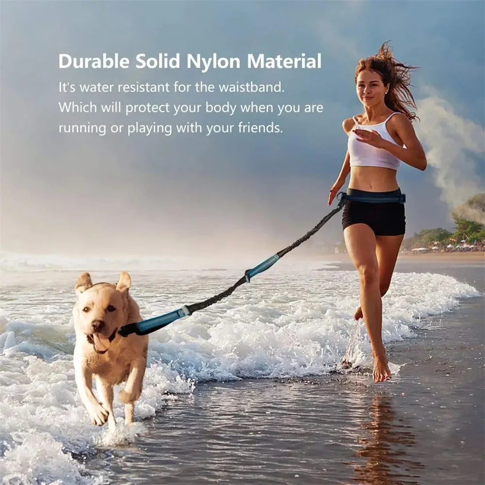 Hands Free Dog  Leash for Pet Walking Running Retractable Elastic Belt Dog Traction Rope for Running Walking Pet Products