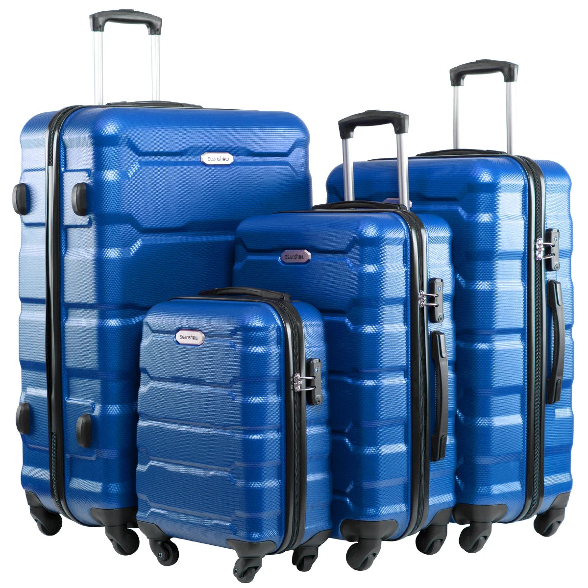 NEW 4PCS luggage sets suitcase on wheels Women spinner rolling luggage ABS travel suitcase set hardside trolley luggage case bag