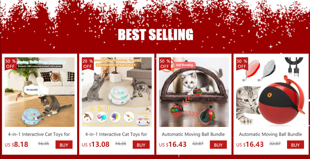 INKZOO 4-in-1 Interactive Cat Toys for Indoor Cats, Automatic 6 Holes Mice Whack-A-Mole, Fluttering Butterfly, Track Balls, USB