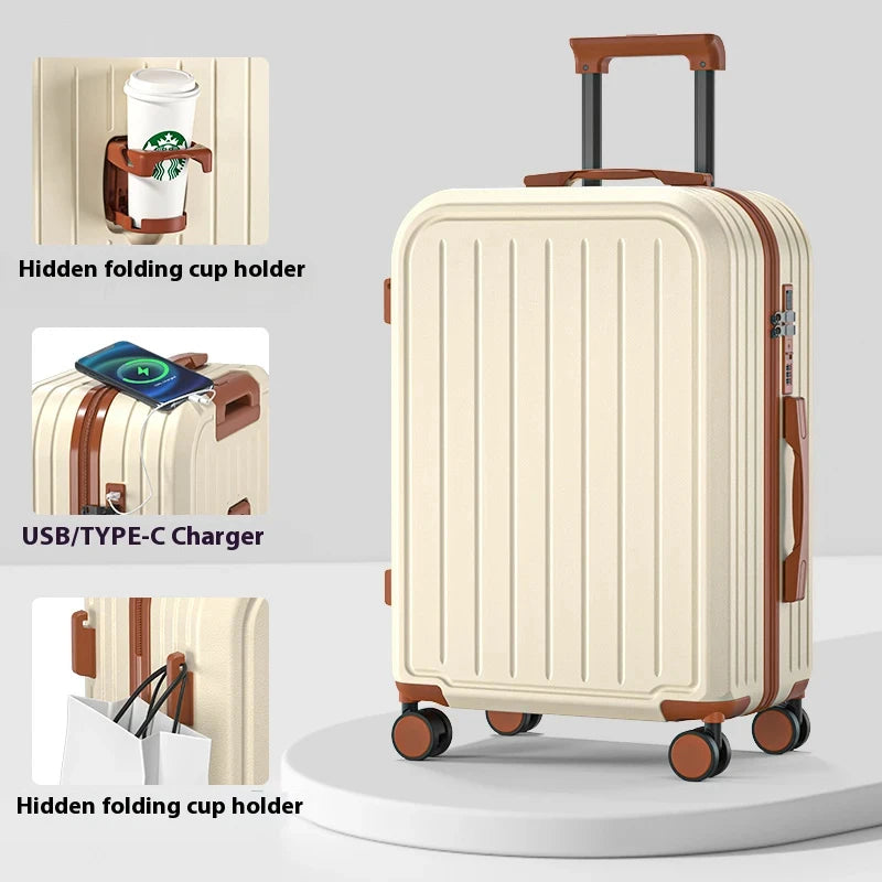 Pastel Color 20/22/24/26/28 Inch Carry On Luggage Set, 2-Piece Lightweight Spinner Suitcase, Girls' Matching Travel Bags