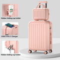 Pastel Color 20/22/24/26/28 Inch Carry On Luggage Set, 2-Piece Lightweight Spinner Suitcase, Girls' Matching Travel Bags