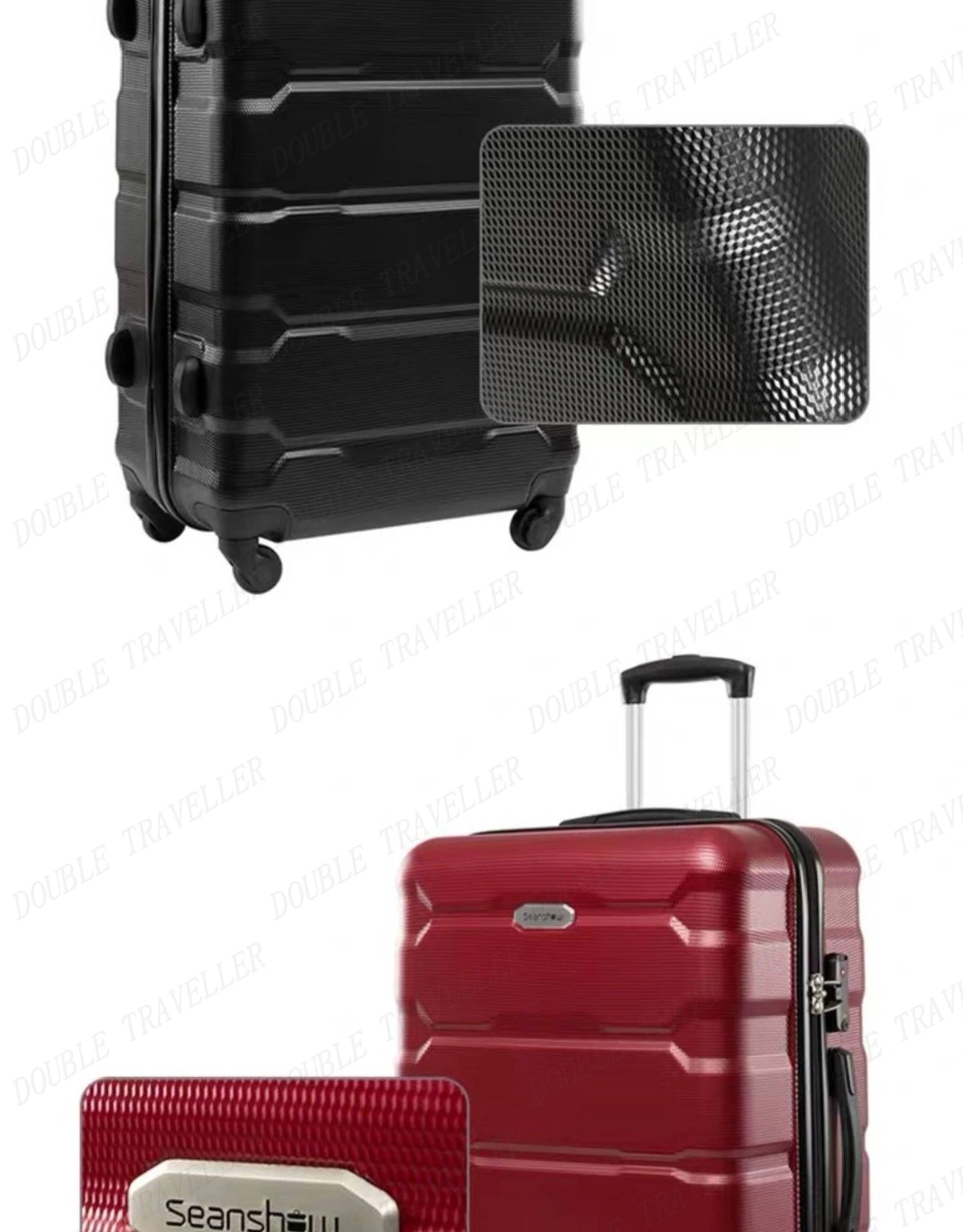 NEW 4PCS luggage sets suitcase on wheels Women spinner rolling luggage ABS travel suitcase set hardside trolley luggage case bag