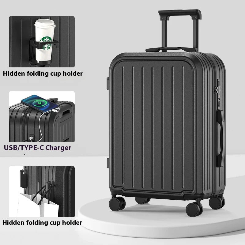 Pastel Color 20/22/24/26/28 Inch Carry On Luggage Set, 2-Piece Lightweight Spinner Suitcase, Girls' Matching Travel Bags