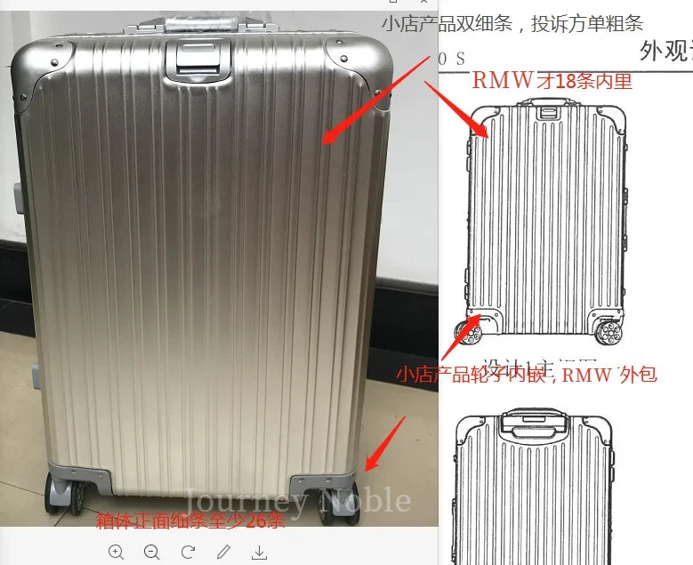 New All Aluminum Travel Luggage High End Fashion Luggage Perfect For Boarding Spinner International Brand Travel Suitcase