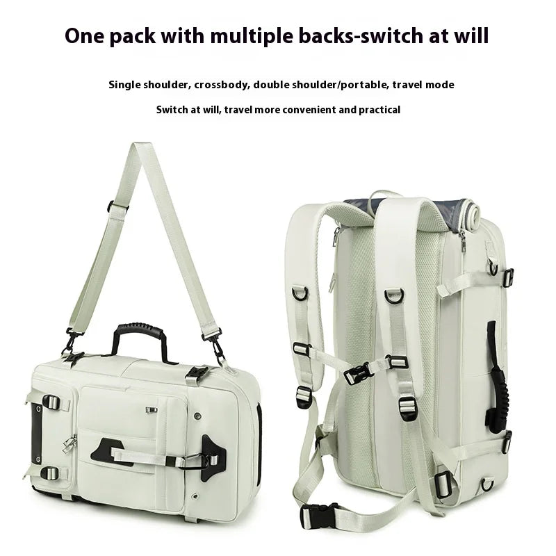 55L Large Capacity Travel Bag For Men 15.6 Inch Laptop Suitcase Backpack Multi-function Waterproof Backpack Outdoor Camping Bags