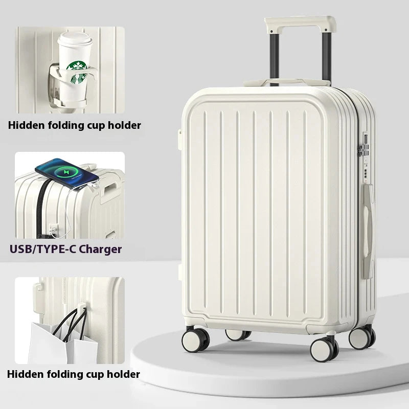 Pastel Color 20/22/24/26/28 Inch Carry On Luggage Set, 2-Piece Lightweight Spinner Suitcase, Girls' Matching Travel Bags