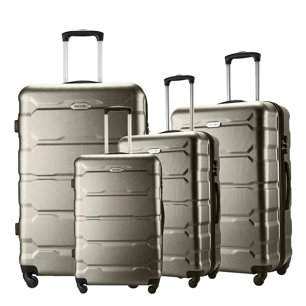 NEW 4PCS luggage sets suitcase on wheels Women spinner rolling luggage ABS travel suitcase set hardside trolley luggage case bag