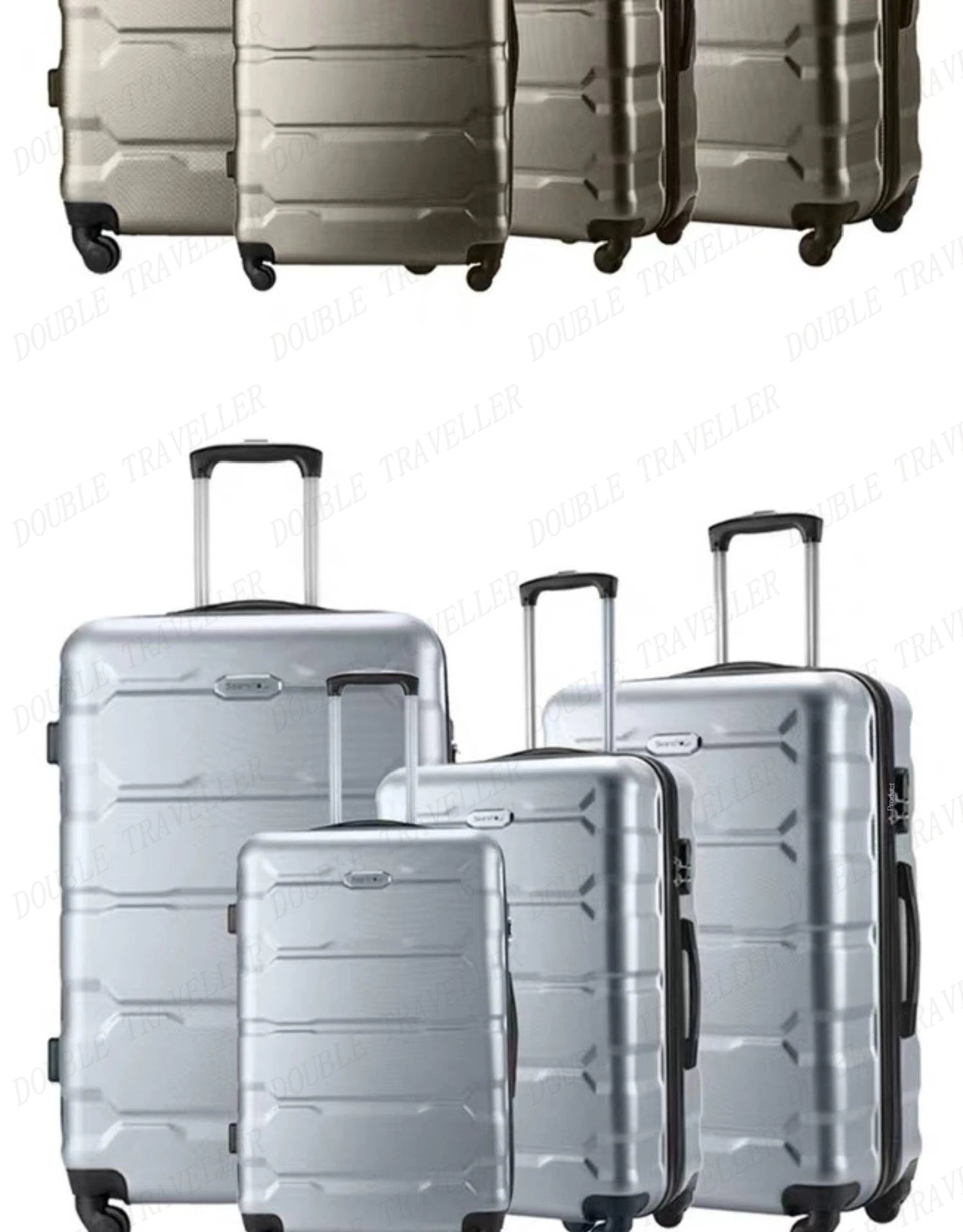 NEW 4PCS luggage sets suitcase on wheels Women spinner rolling luggage ABS travel suitcase set hardside trolley luggage case bag