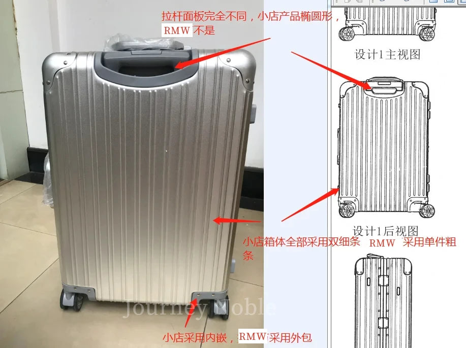 New All Aluminum Travel Luggage High End Fashion Luggage Perfect For Boarding Spinner International Brand Travel Suitcase