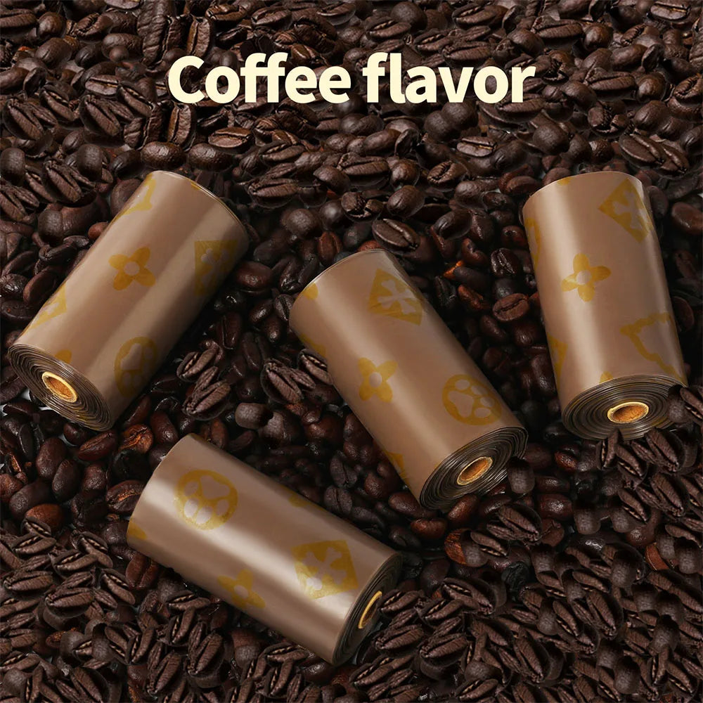 New Biodegradable Thick Dog Poop Bags Scented Outdoor Cleaning Leakproof Dog Poop Bags Clean Pets Supplies for Dog Garbage Bag