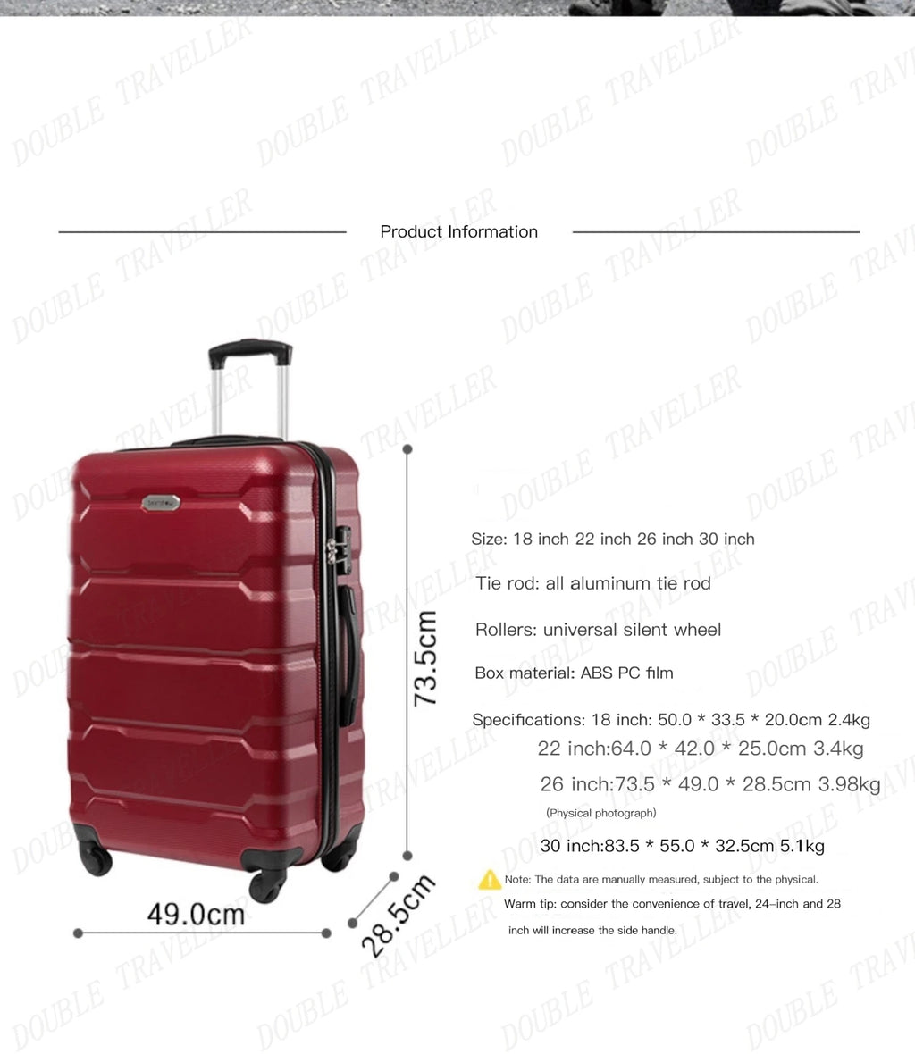 NEW 4PCS luggage sets suitcase on wheels Women spinner rolling luggage ABS travel suitcase set hardside trolley luggage case bag